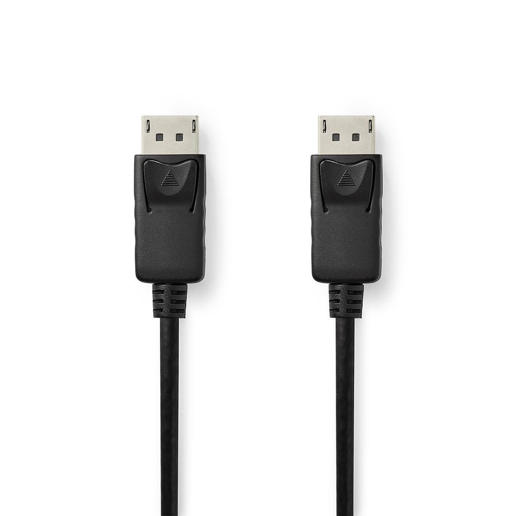 Câble Display Port | DisplayPort Mâle | DisplayPort Mâle | 8K@60Hz | Plaqué or | 2.00 m | Rond | PVC | Noir | Boîte