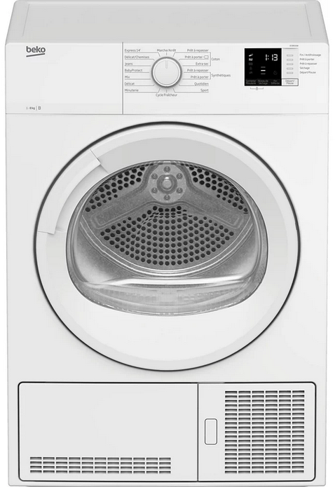 BEKO SECHE LINGE FRONTAL A CONDENSATION - CAPACITE: 8KG