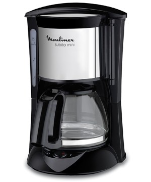 MOULINEX CafetiÃ¨re filtre 6 tasses Noire & Inox - Subito - FG150813