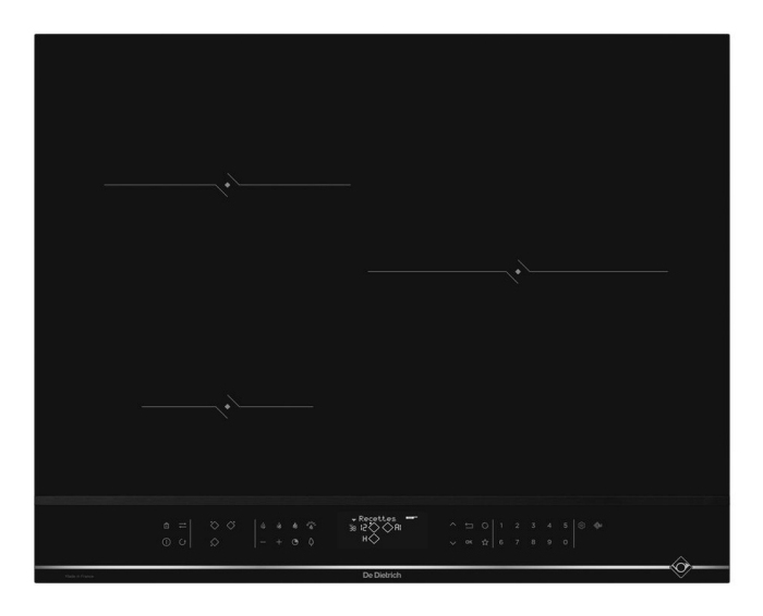 DE DIETRICH TABLE A INDUCTION - LARGEUR: 65CM
