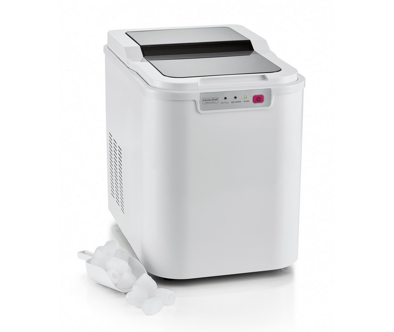 KITCHENCHEF MACHINE A GLACONS 9GLACONS/9 MIN 2 TAILLES 10-12KG/24H 2L 140W SUPPORT
