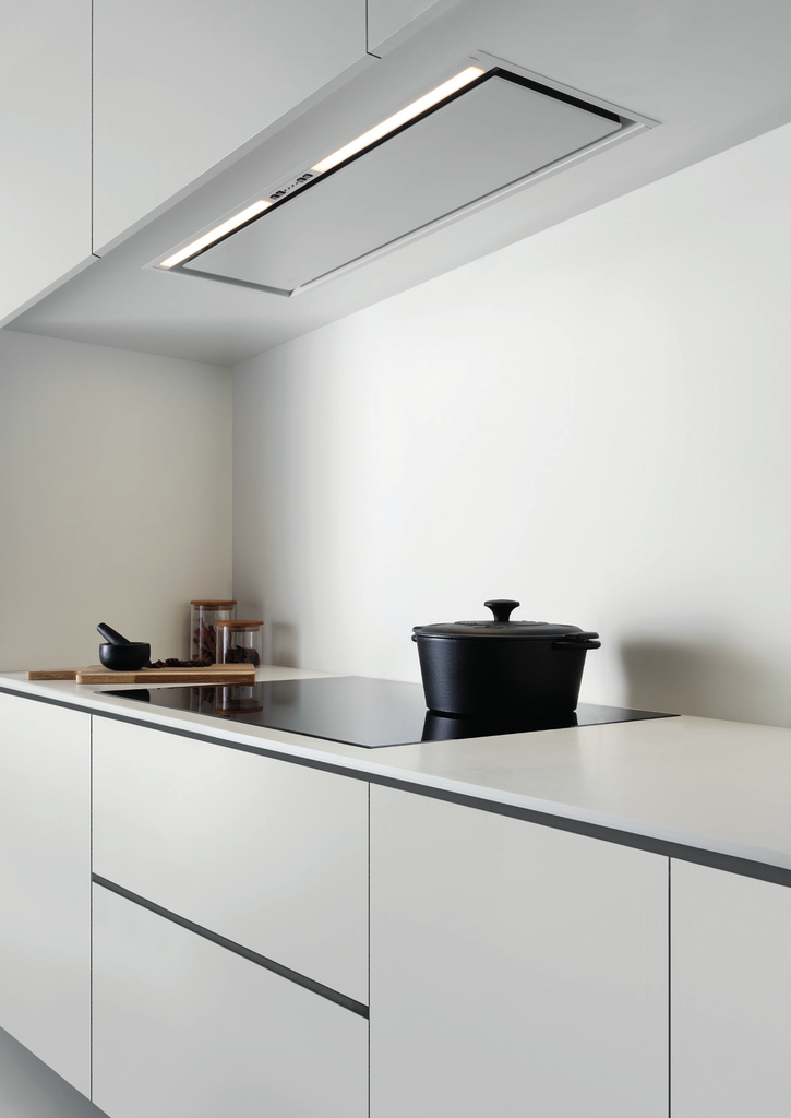 Groupe Novy Crystal Verre noir - largeur 90 cm - moteur intégré 