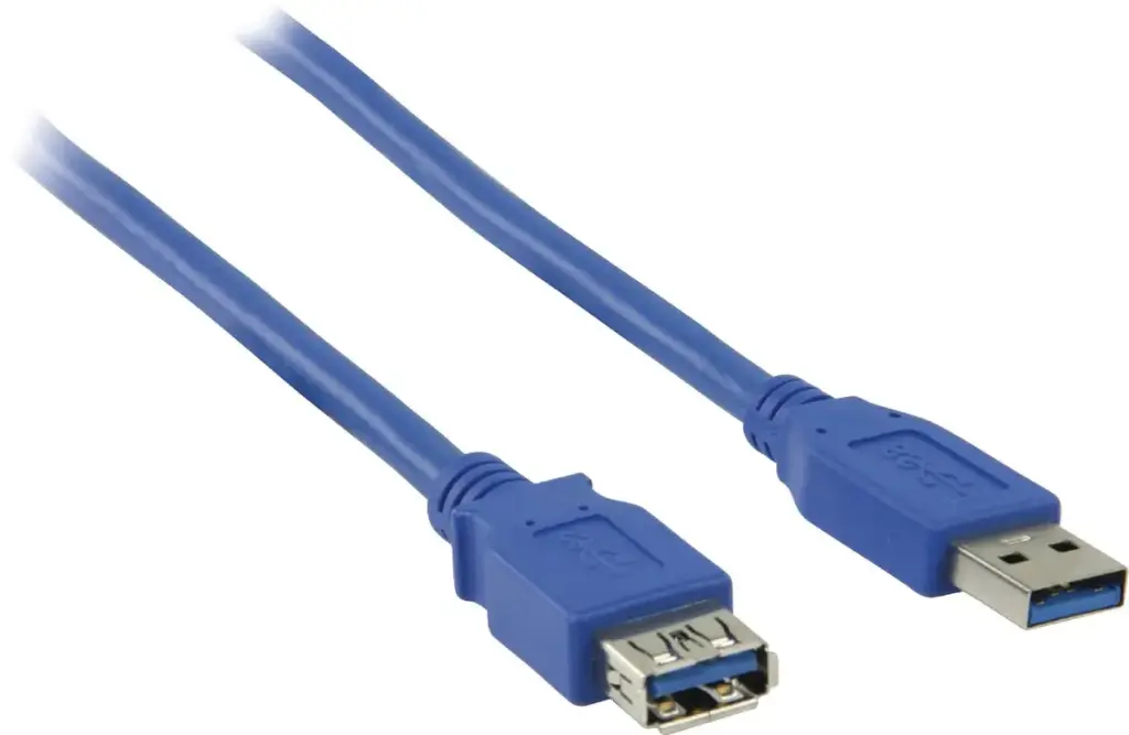 Câble USB | USB 3.2 Gen 1 | USB-A Mâle | USB-A femelle | 5 Gbps | Plaqué nickel | 3.00 m | NEDIS