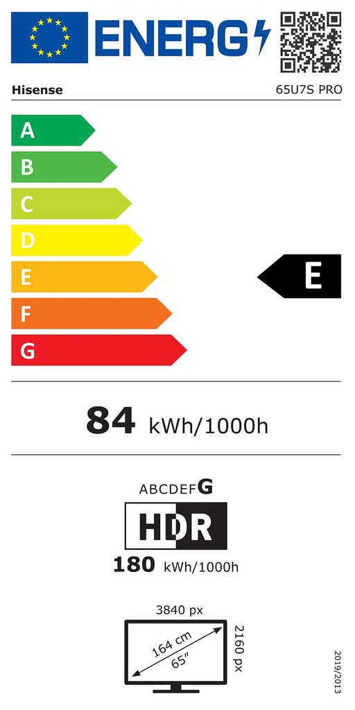 HISENSE TV QD Mini-LED 4K - 65U7SPRO