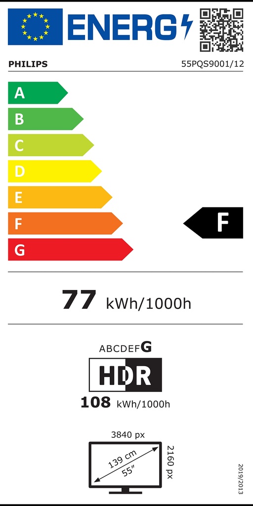 PHILIPS TV QLED 4K - 55PQS9001