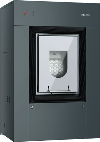 Miele Professional PW 6163 - Lave-linge professionnel Electrique, IG (carrosserie Gris Acier), boîte à produits en façade