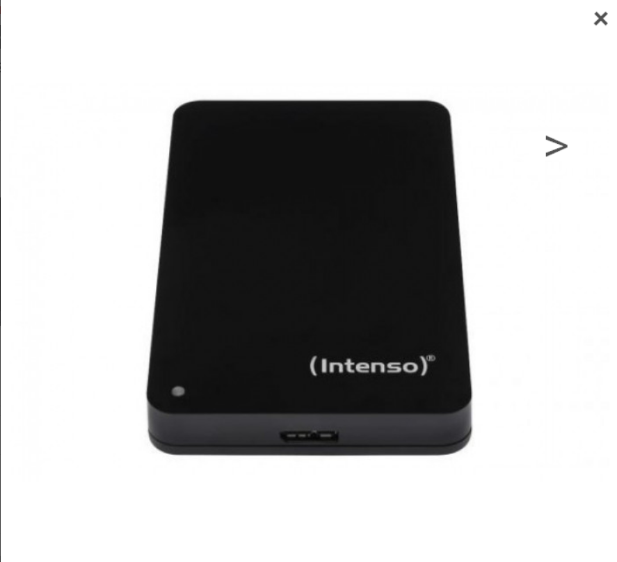 INTENSO Disque Dur Externe 2.5" Memory Case USB 3.0 - 1 To Noir