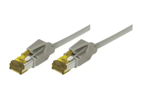 Cordon RJ45 sur câble catégorie 7 S/FTP LSOH snagless gris - 50 m