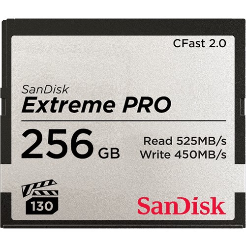 [SDCFSP-256G-G46D] SanDisk Extreme PRO - Carte mémoire flash - 256 Go - CFast 2.0