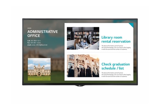 [43SE3KE] LG 43SE3KE - Classe de diagonale 43" SE3KE Series écran LCD rétro-éclairé par LED - signalisation numérique - 1080p 1920 x 1080 - noir