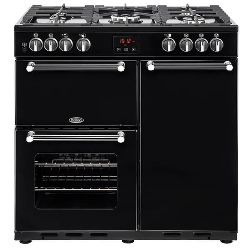 [PKENS90DFBLK-BELLING] STOVES CUISINIERE MIXTE MULTI FOUR - 90X60CM
