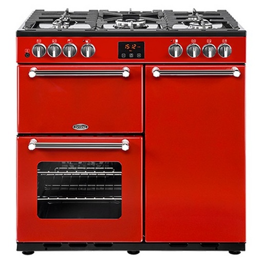 [PKENS90DFRED-BELLING] STOVES CUISINIERE MIXTE MULTI FOUR - 90X60CM